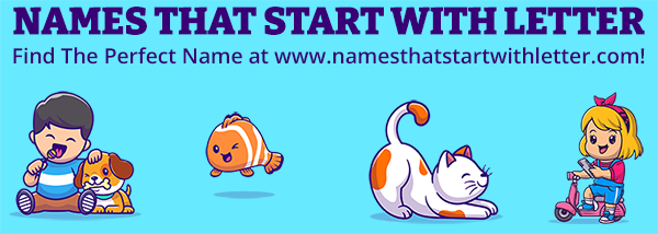 namesthatstartwithletter.com